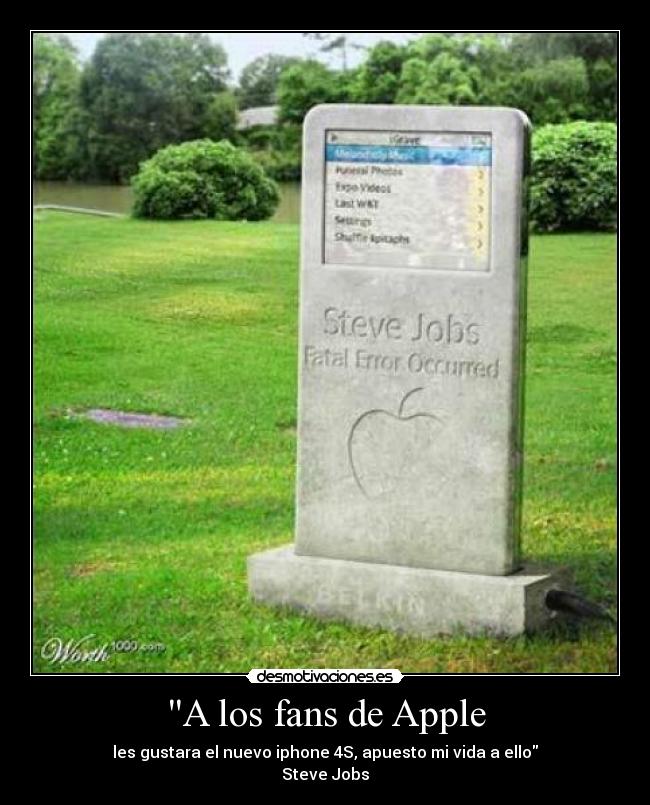 A los fans de Apple -