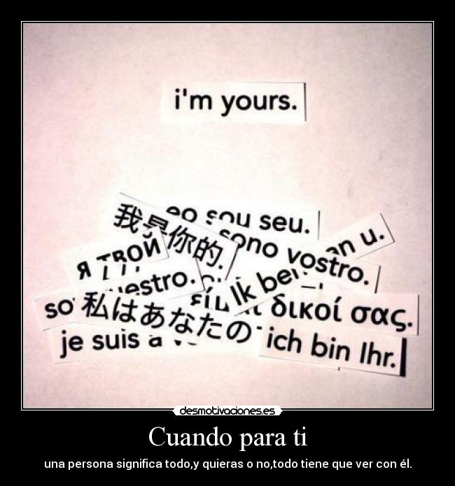 Cuando para ti -