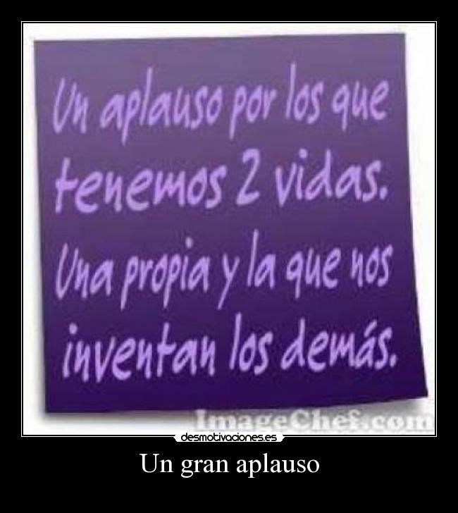 Un gran aplauso - 