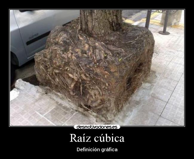 Raíz cúbica - Definición gráfica