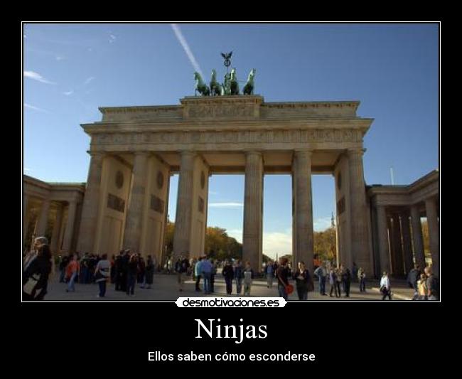 Ninjas - Ellos saben cómo esconderse