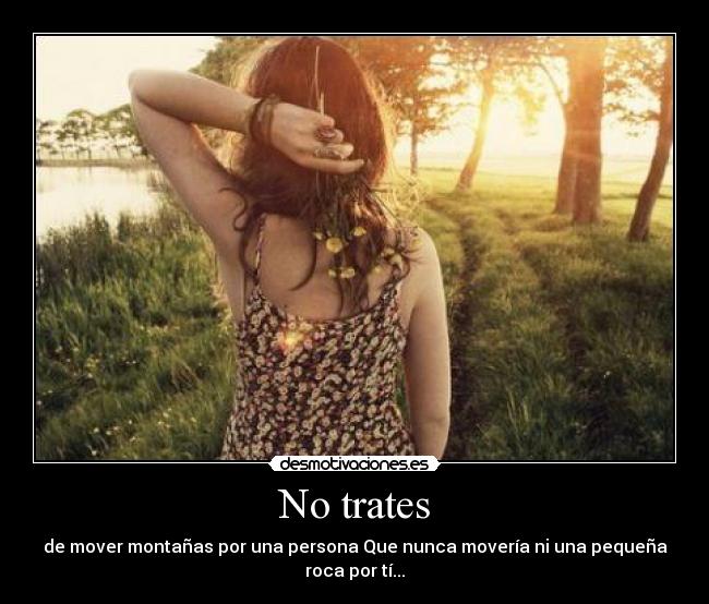 No trates - 