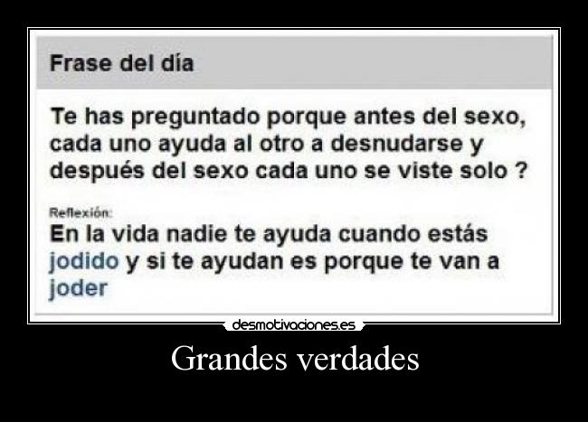 Grandes verdades -