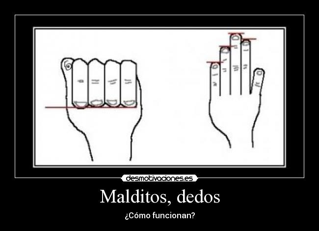 Malditos, dedos - 