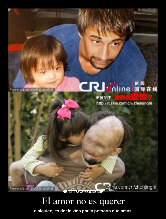 El amor no es querer - a alguien, es dar la vida por la persona que amas.