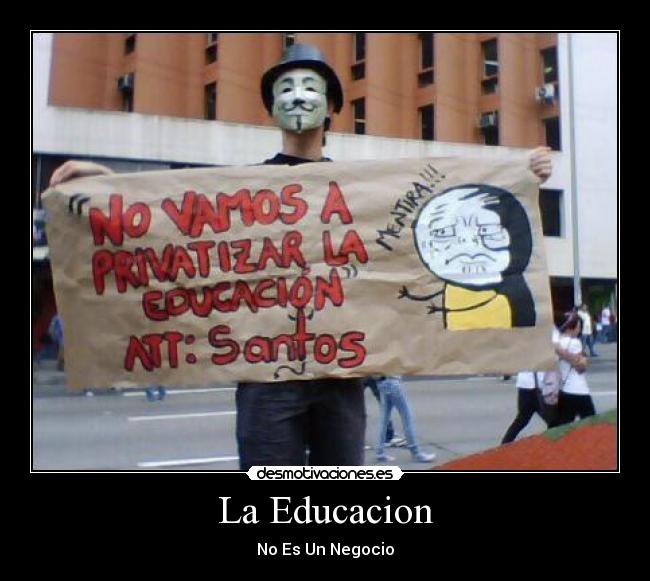 La Educacion - No Es Un Negocio