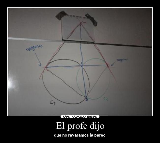 carteles profe matematicas geometria pizarron pared problema rayar desmotivaciones