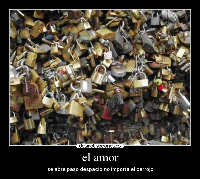 el amor -