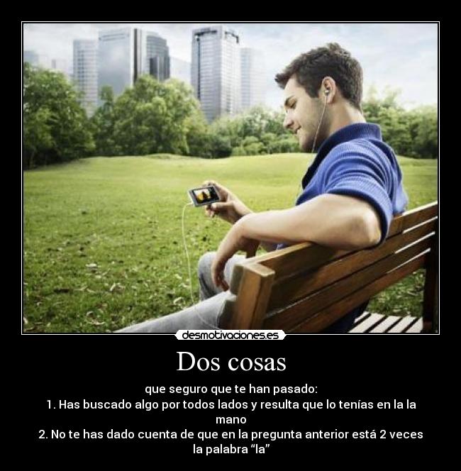 Dos cosas - 