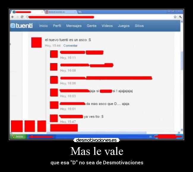 Mas le vale -