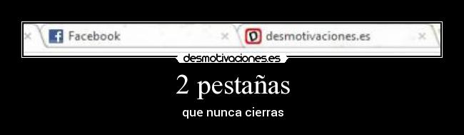 2 pestañas -
