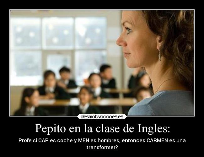 Pepito en la clase de Ingles: - 