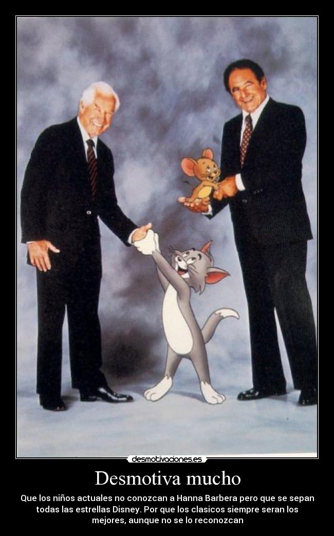 carteles hanna barbera estrellas disney dibujos animados desmotivaciones