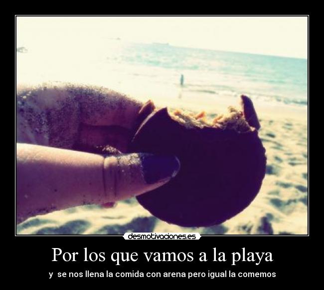 Por los que vamos a la playa -