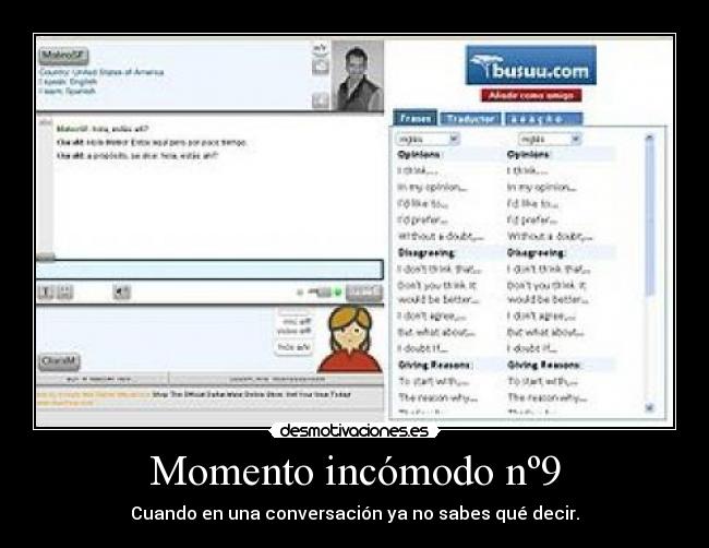 Momento incómodo nº9 - 