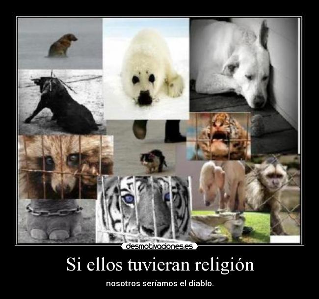 Si ellos tuvieran religión - nosotros seríamos el diablo.