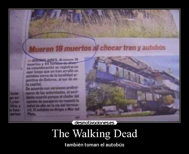The Walking Dead - también toman el autobús