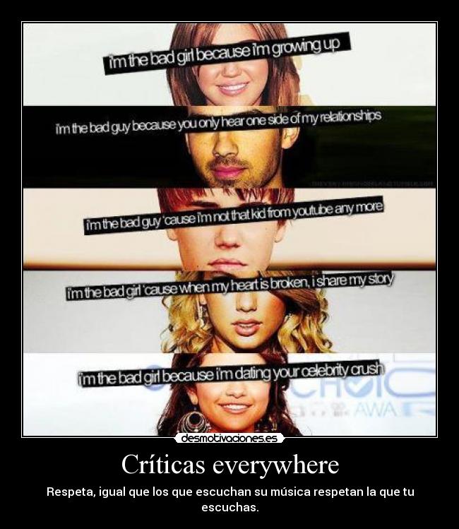 Críticas everywhere -