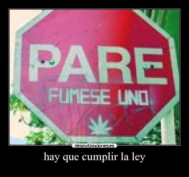 hay que cumplir la ley -