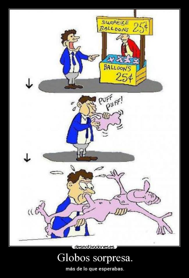 Globos sorpresa. -