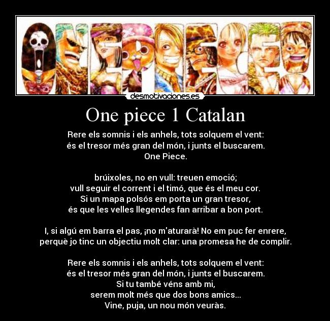 One piece 1 Catalan - 