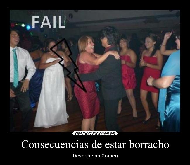 Consecuencias de estar borracho - Descripción Grafica