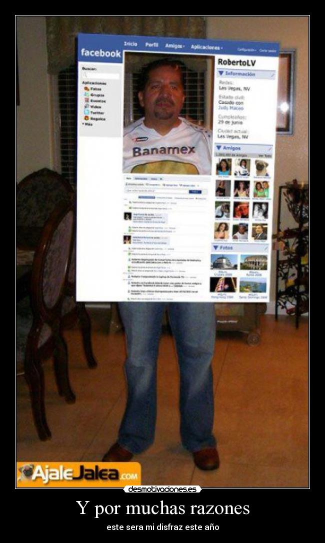 Y por muchas razones - este sera mi disfraz este año