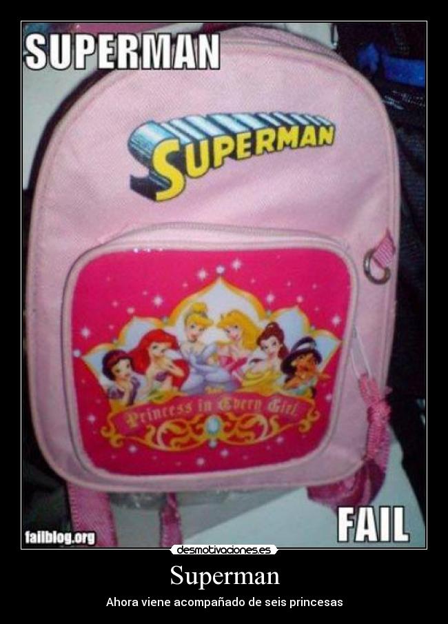 Superman - Ahora viene acompañado de seis princesas
