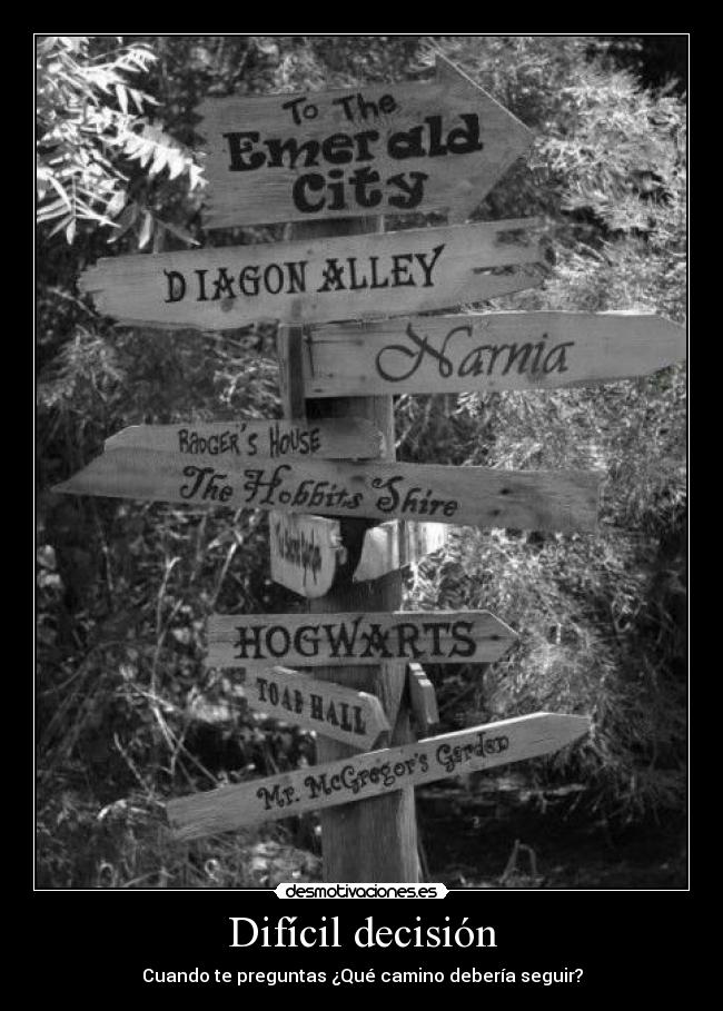 Difícil decisión -