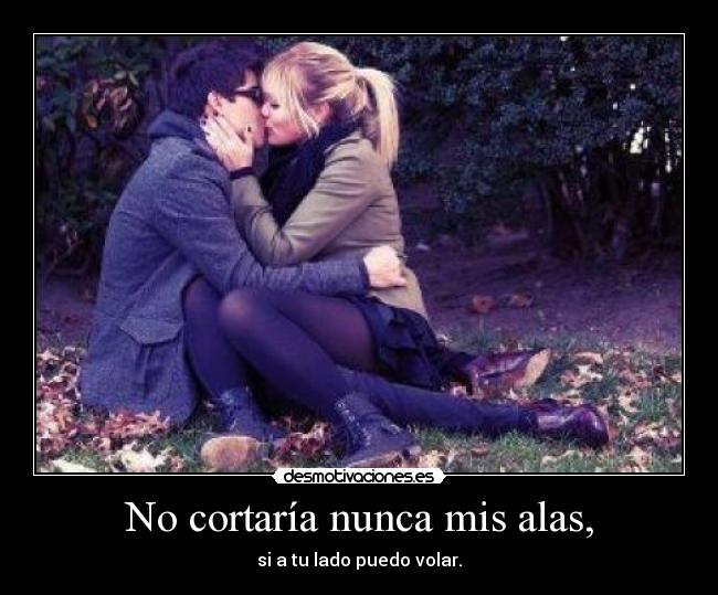 No cortaría nunca mis alas, -