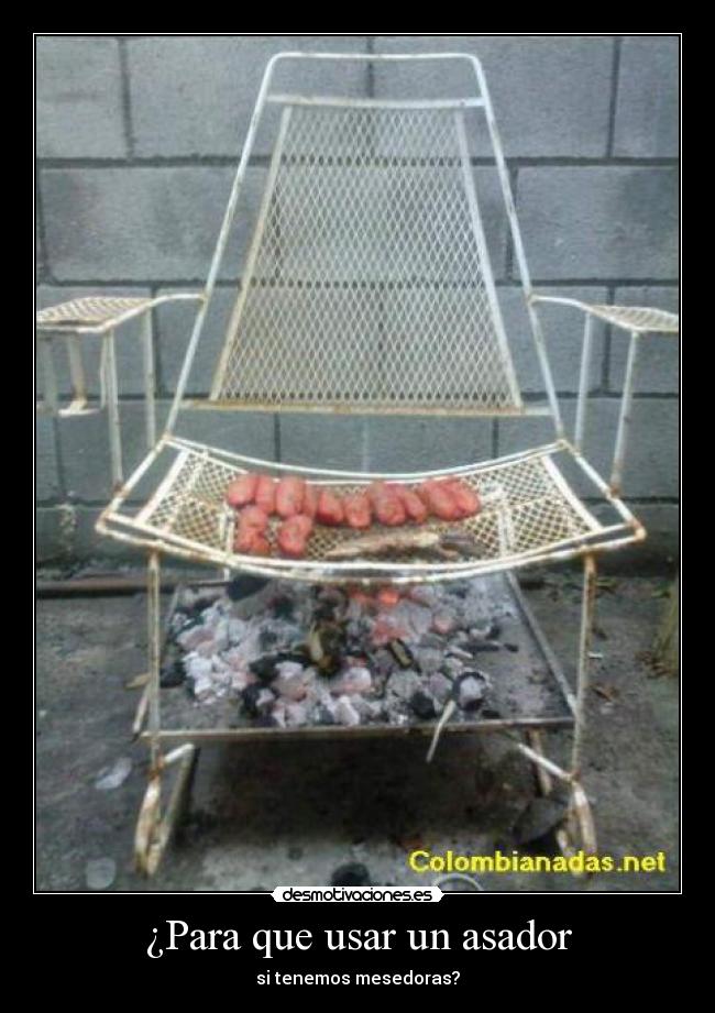 ¿Para que usar un asador -