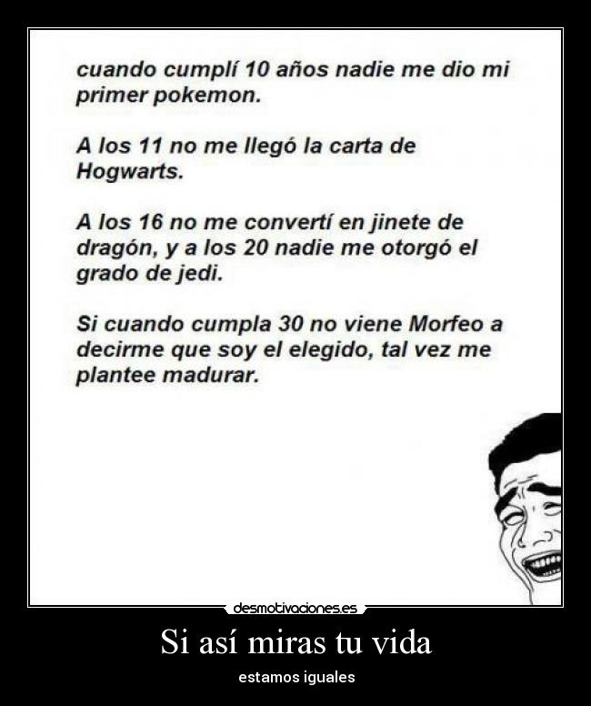 Si así miras tu vida - 