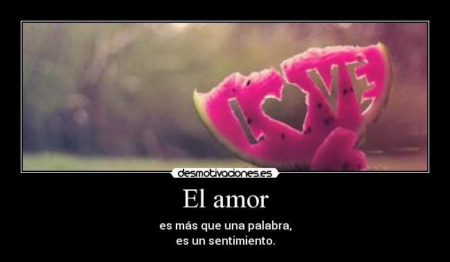 El amor - 