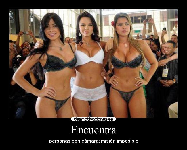 Encuentra - personas con cámara: misión imposible