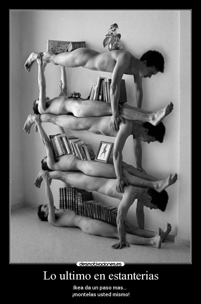Lo ultimo en estanterias - Ikea da un paso mas...
¡montelas usted mismo!