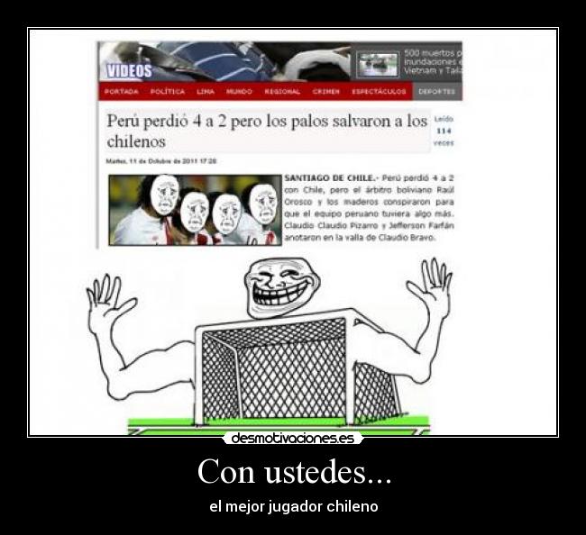 Con ustedes... - el mejor jugador chileno