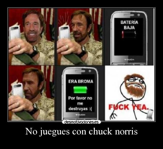 No juegues con chuck norris -