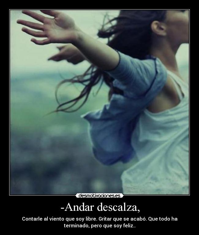 carteles andar descalza desmotivaciones