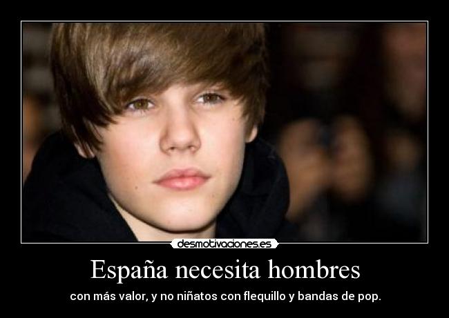 España necesita hombres -