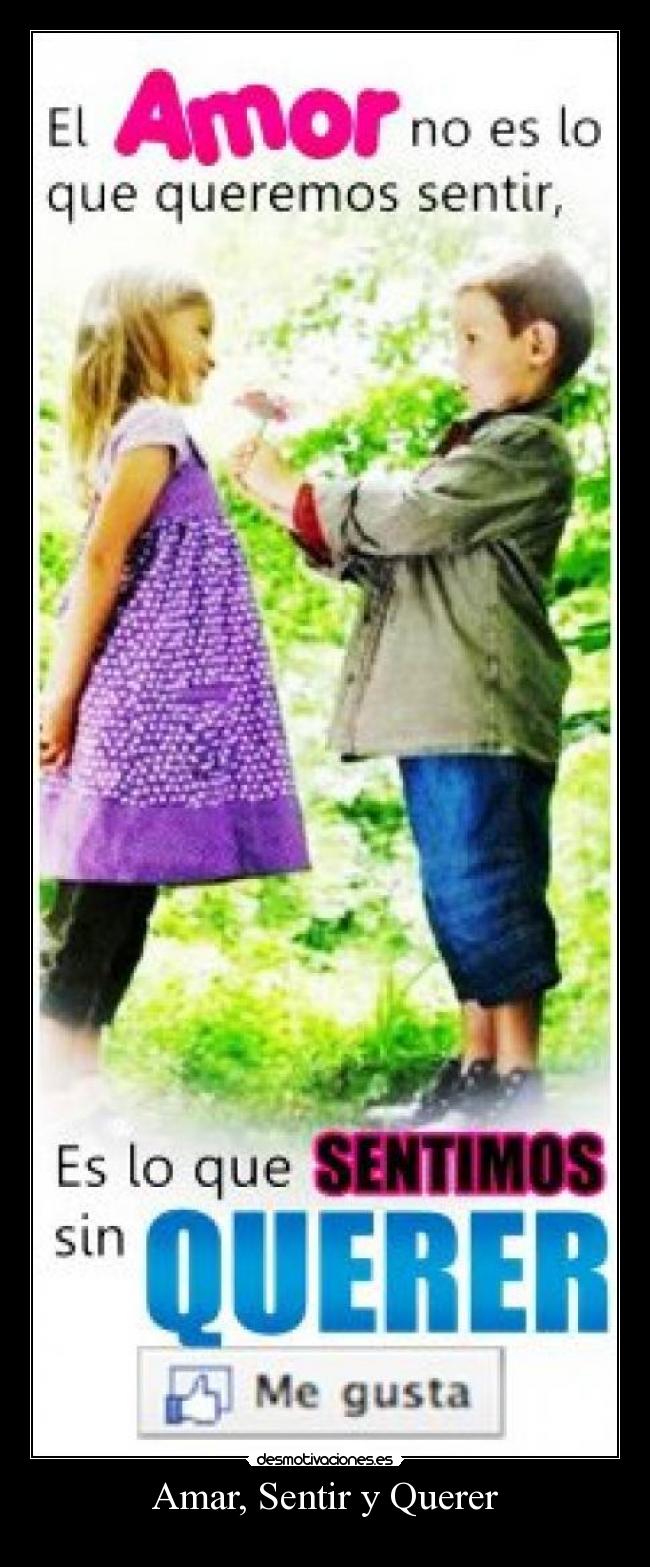 Amar, Sentir y Querer -