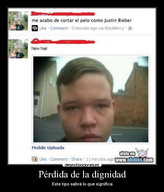 Pérdida de la dignidad - Este tipo sabrá lo que significa