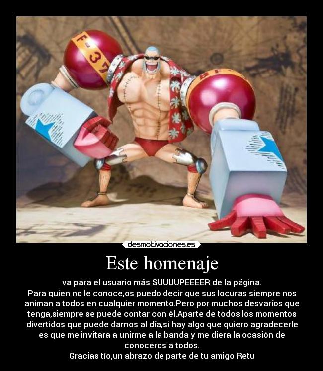 Este homenaje - 