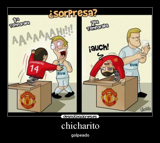 chicharito - golpeado
