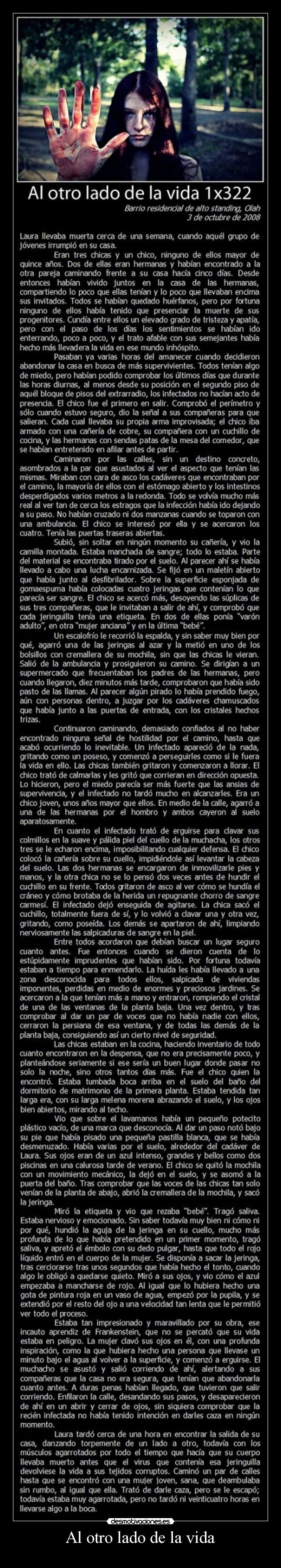 carteles vida otro lado vida desmotivaciones