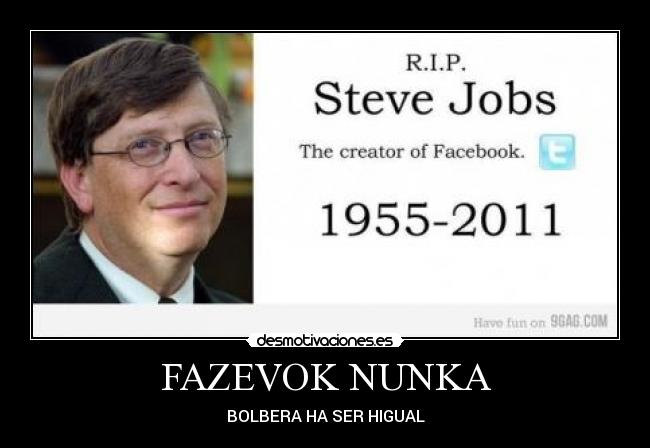 FAZEVOK NUNKA - BOLBERA HA SER HIGUAL