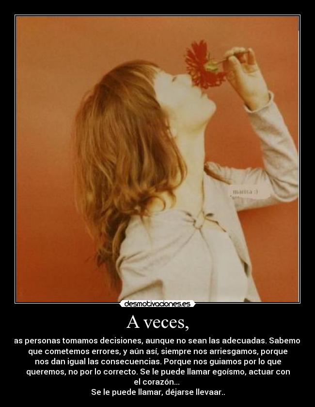 A veces, - 