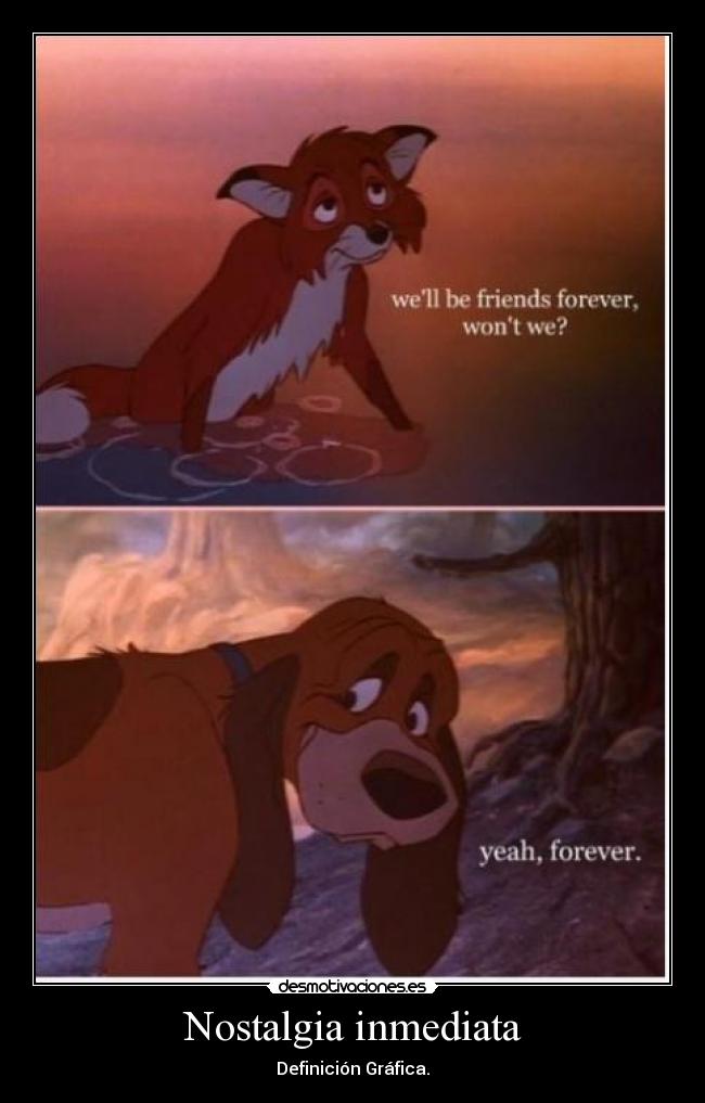 Nostalgia inmediata - Definición Gráfica.