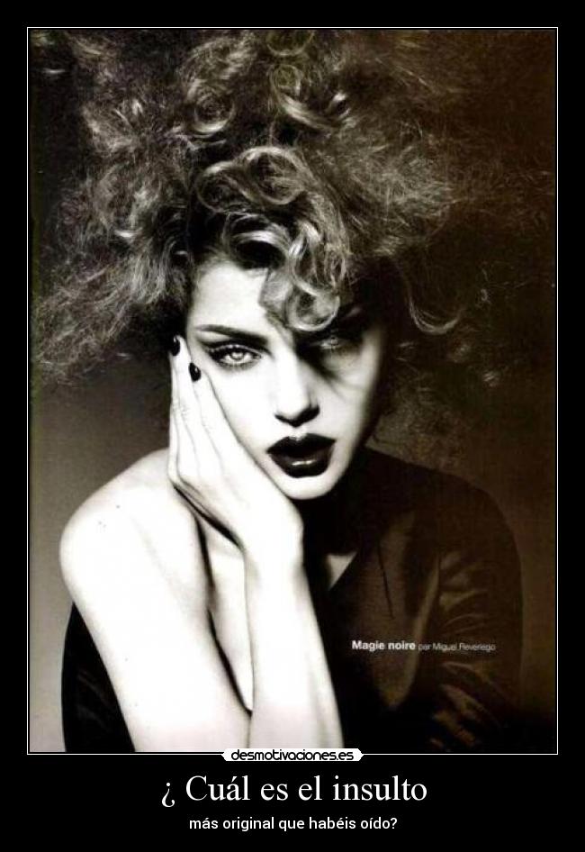 ¿ Cuál es el insulto - más original que habéis oído?