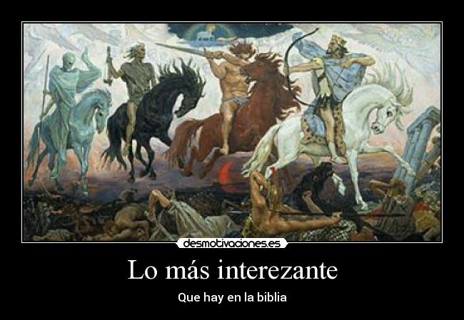 Lo más interezante - Que hay en la biblia