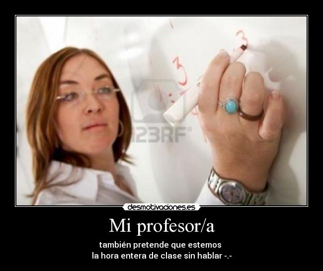 Mi profesor/a - 